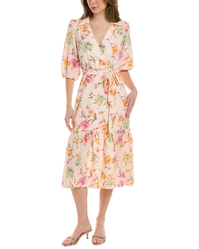 Tiered mini dresses for a playful silhouette -MAISON TARA Ghost Midi Dress