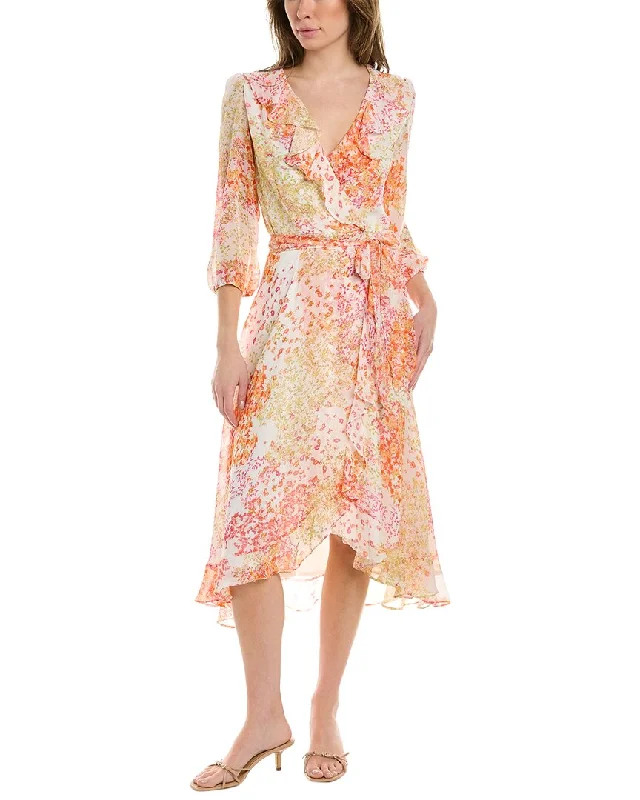 Mini dresses with cold shoulder design for a trendy look -MAISON TARA Midi Dress