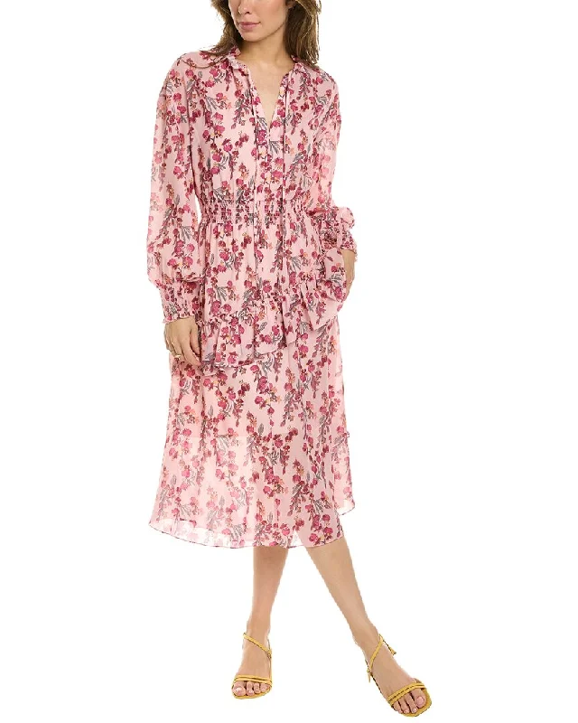 Floral mini dresses for spring -Marchesa Notte Floral Midi Dress