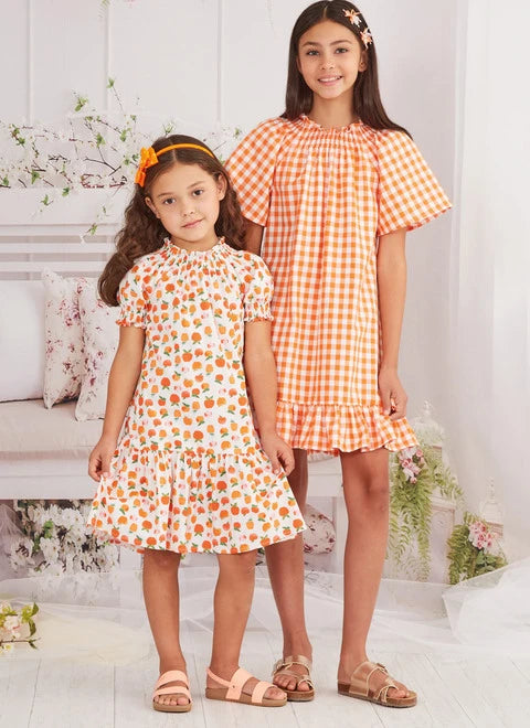 Stylish dresses for everyday wear -McCalls Child/Teen Dresses M8283