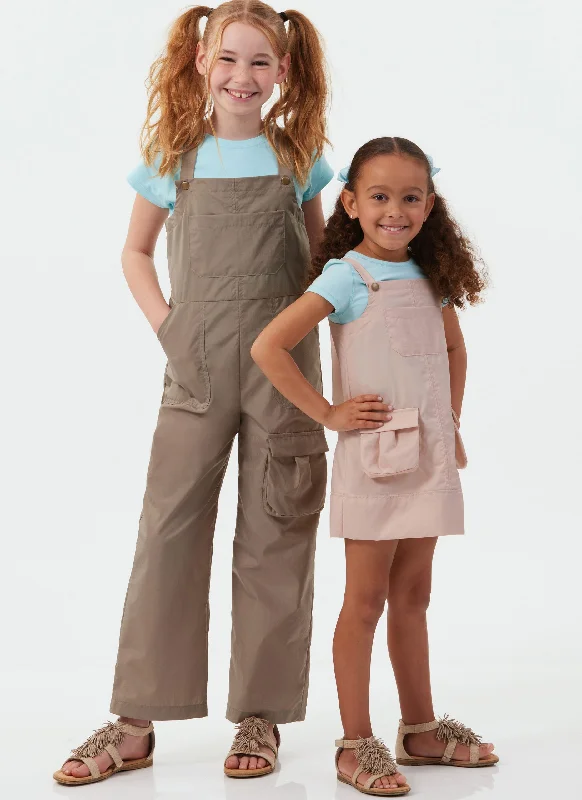 Best dresses for hourglass-shaped women -McCalls Child/Teen Pinafore & Overalls M8489