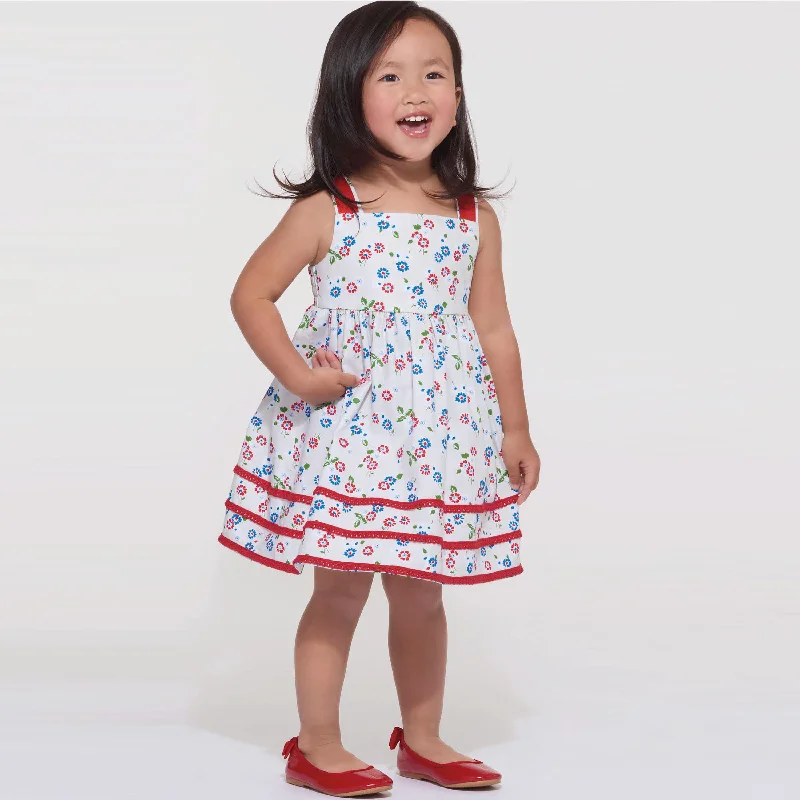 Flattering dresses for hourglass figure -New Look Child/Baby Dresses N6610