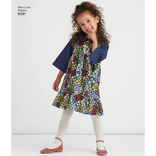 Dresses for women in petite sizes -New Look Children's Dresses N6591