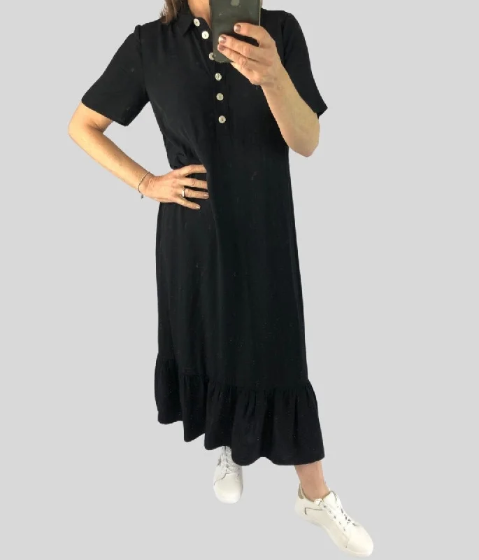 Cowl neck mini dresses for an elegant look -Peplum Shirt Midi Dress