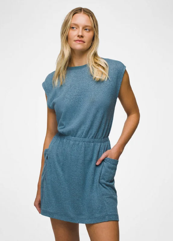 Trendy dresses for fall fashion -Women's Cozy Up Cut Out Dress - High Tide Heather
