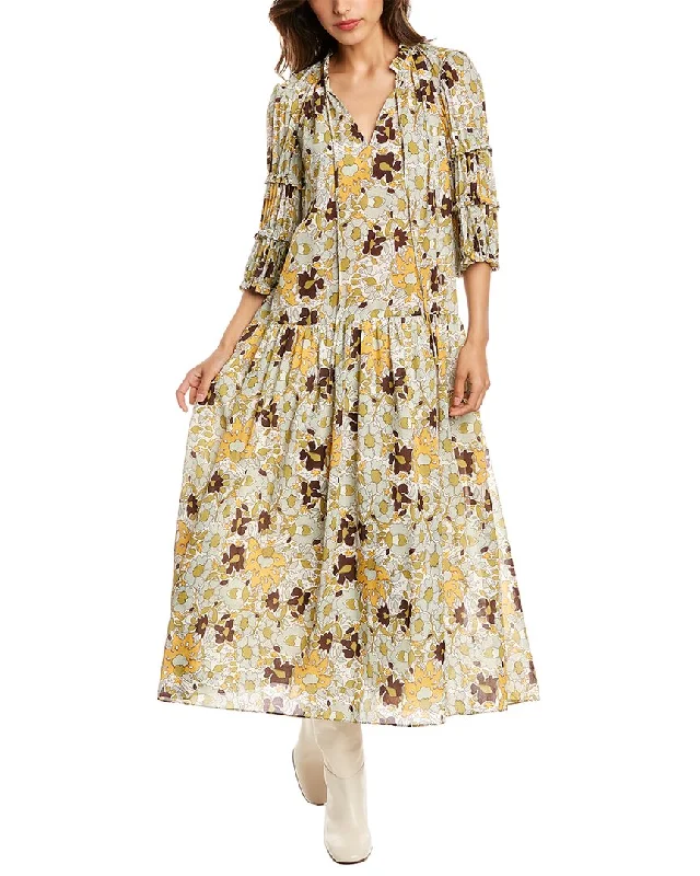 Mini dresses with puff sleeves -Rebecca Taylor Puff Sleeve Dress