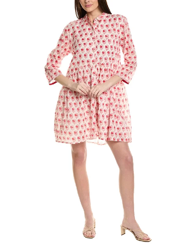 Linen mini dresses for breathable comfort -Ro's Garden Ingrid Dress
