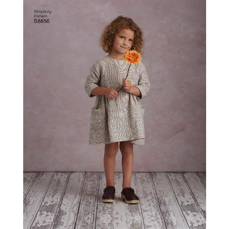 V-neck mini dresses for a flattering neckline -Simplicity Pattern 8856 Child's and Misses' Dress and Tunic V-neck mini dresses for a flattering neckline -Simplicity Pattern 8856 Child's and Misses' Dress and Tunic