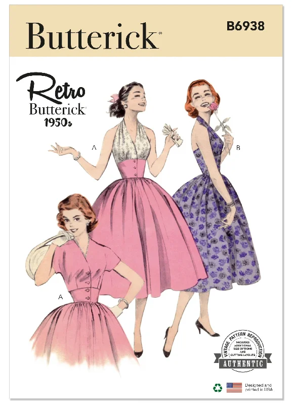 Mini dresses with sequins for a glamorous touch -Butterick sewing pattern 6938 Halter Dress and Jacket Mini dresses with sequins for a glamorous touch -Butterick sewing pattern 6938 Halter Dress and Jacket