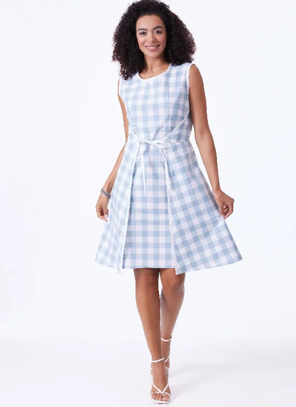 Mini dresses with pleated hem for added movement -Butterick sewing pattern B6985 Misses' Dress Mini dresses with pleated hem for added movement -Butterick sewing pattern B6985 Misses' Dress