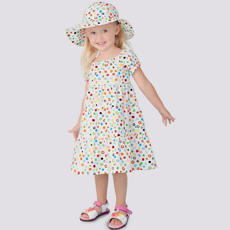 Mini dresses with fringe accents -Simplicity Sewing Pattern 9126 Toddlers' Dresses