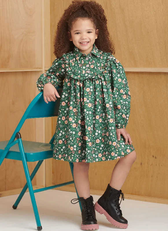 Mini dresses with side pockets for added convenience -Simplicity sewing pattern 9830 Children's Dresses Mini dresses with side pockets for added convenience -Simplicity sewing pattern 9830 Children's Dresses