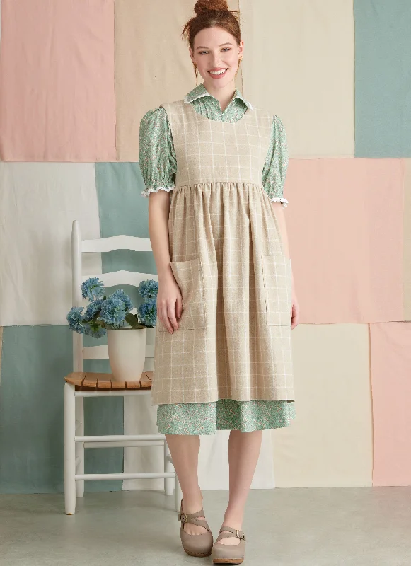 Trendy mini dresses for young women -Simplicity sewing pattern 9835 Pinafore Apron by Elaine Heigl Designs Trendy mini dresses for young women -Simplicity sewing pattern 9835 Pinafore Apron by Elaine Heigl Designs