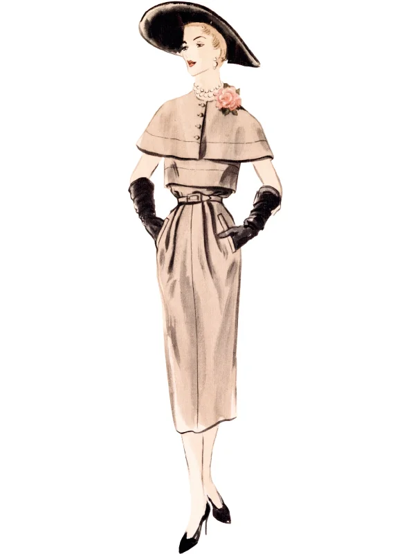 Mini dresses with smocked bodice for a comfortable fit -Vogue Sewing Pattern 1964 Misses' Dress and Capelet
