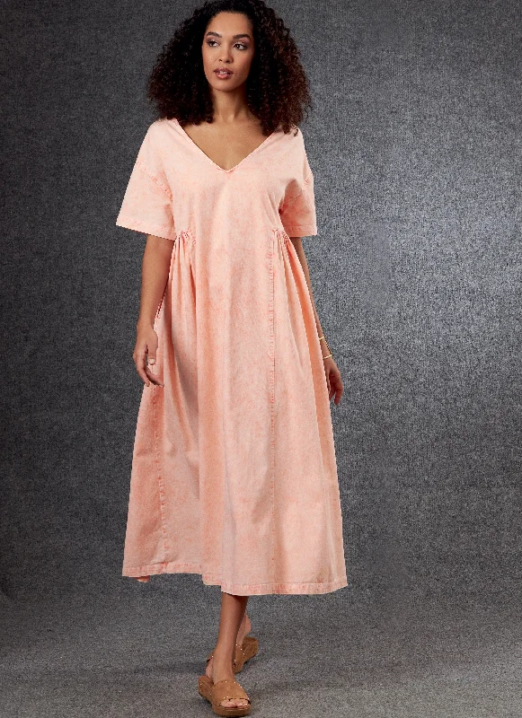 Denim mini dresses for a casual vibe -Vogue Sewing pattern 1799 Misses' Dress