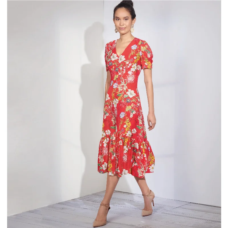 Peplum waist mini dresses for added flair -Simplicity 8875 Misses' Dresses Pattern