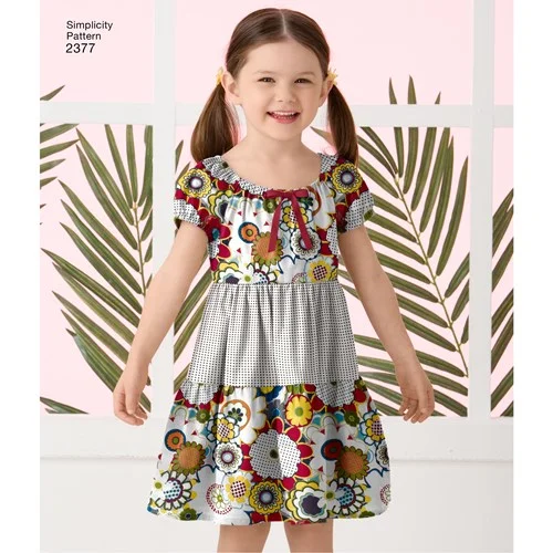 Women's dresses for fall and winter -Simplicity Child Dresses S2377
