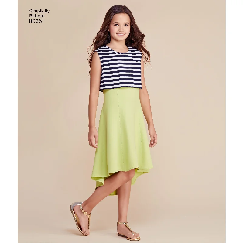 Shop dresses for formal and casual events -Simplicity Child/Teen Dresses S8065