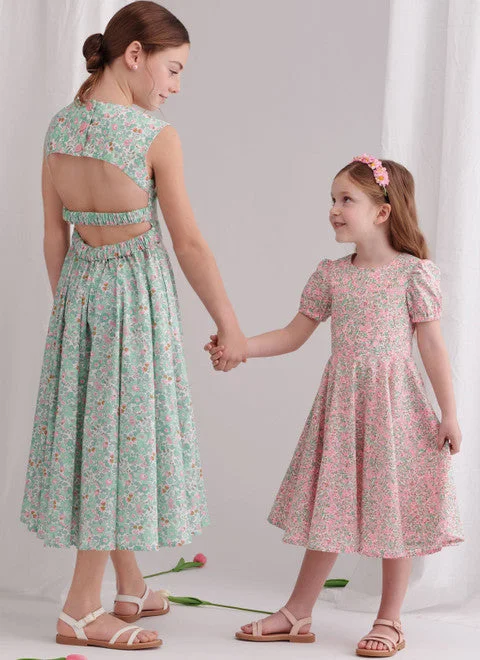 Long dresses for women with high heels -Simplicity Child/Teen Dresses S9799
