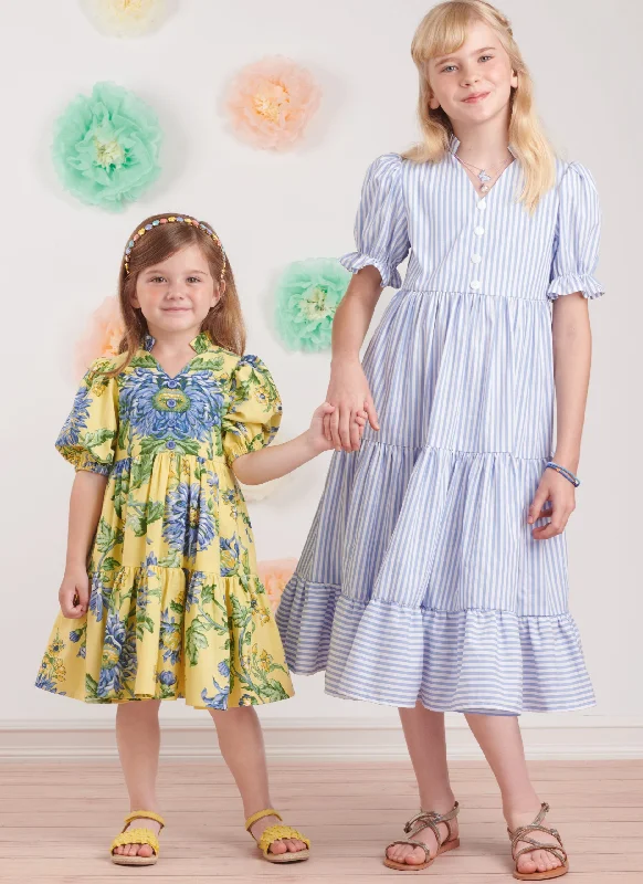 Trendy midi dresses for summer -Simplicity Child/Teen Dresses S9900