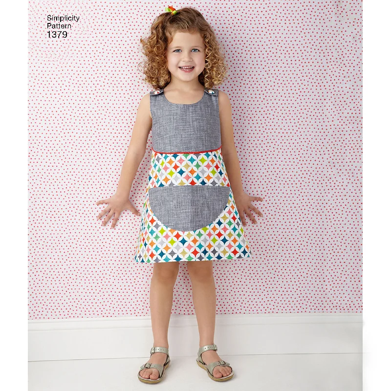 Shop dresses for all occasions -Simplicity Children's Dresses S1379