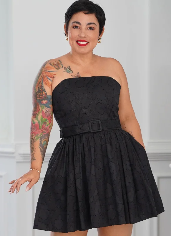 Mini dresses with bow back detail for a cute touch -Simplicity Sewing Pattern 9917 Misses' Dresses and Belt by Mimi G Style Mini dresses with bow back detail for a cute touch -Simplicity Sewing Pattern 9917 Misses' Dresses and Belt by Mimi G Style