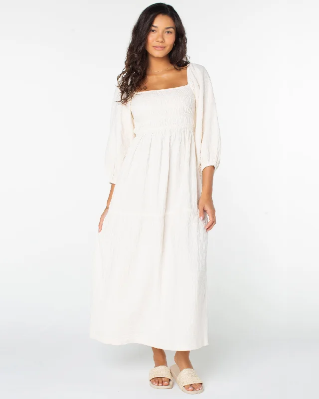 Dresses for women with big busts -Sorrento Sands Dress - Parchment