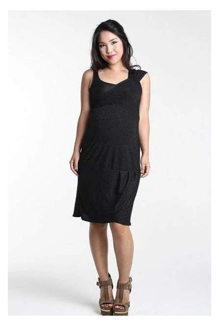 Trendy midi dresses for summer -Ginette Toga Dress Black