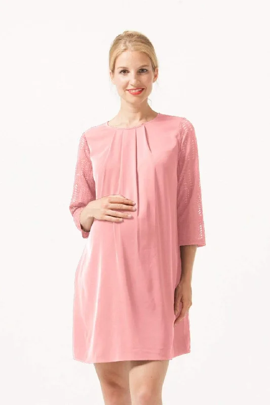 Best dresses for hourglass-shaped women -Elly Nursing Dress Coral Blush