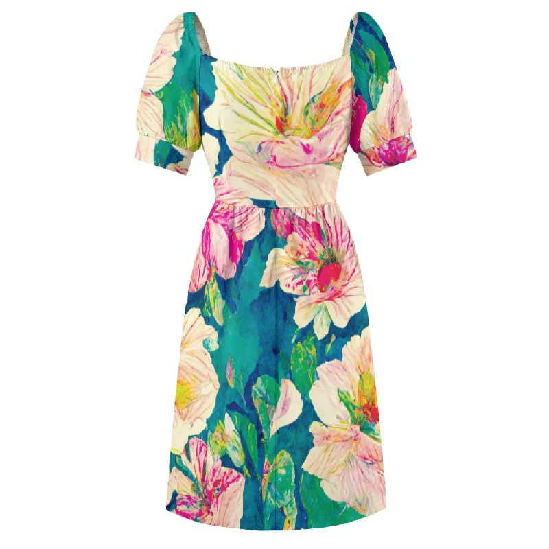 Trendy midi dresses for summer -Sweetheart Dress