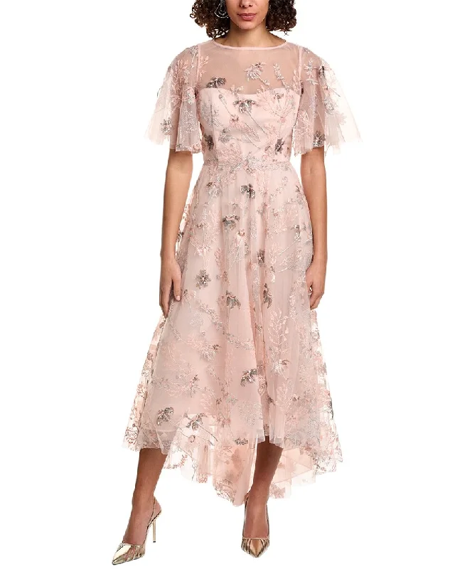 Comfortable mini dresses for daily wear -Teri Jon by Rickie Freeman High-Low Tulle Dress Comfortable mini dresses for daily wear -Teri Jon by Rickie Freeman High-Low Tulle Dress
