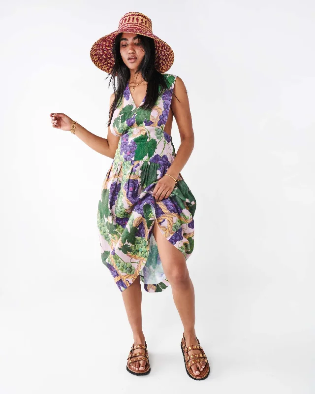 Unique dresses for brides -The Vine Linen Crossover Dress