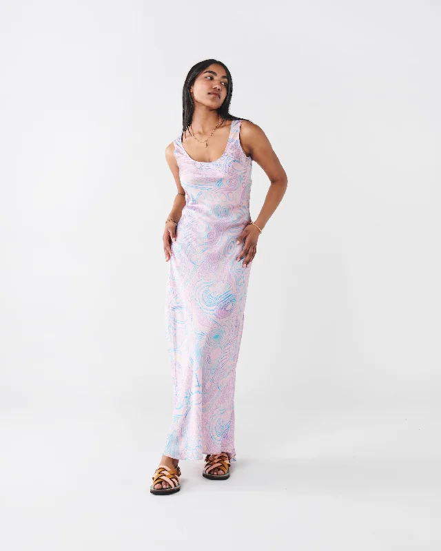 Buy stylish maxi dresses for women -Tjala Tjukurpa Silk Dress