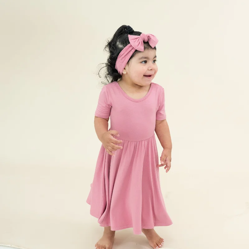 Off-shoulder mini dresses for a feminine touch -Twirl Dress in Apple Blossom