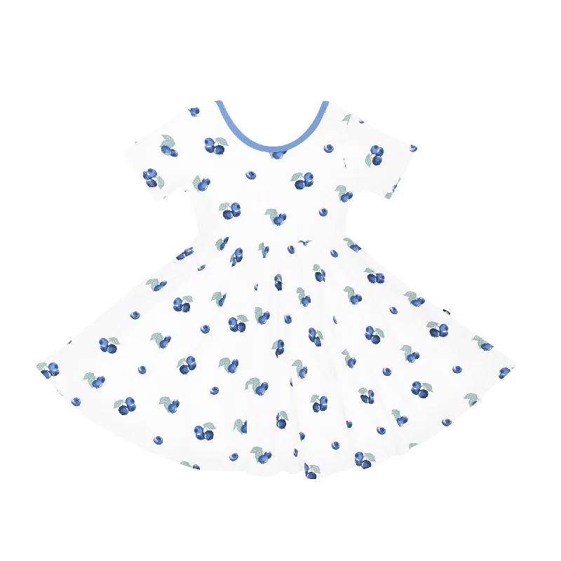 Comfortable mini dresses for daily wear -Twirl Dress in Blueberry