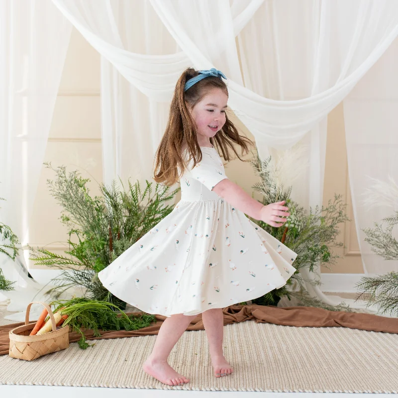 Mini dresses with lace-up back for a customizable fit -Twirl Dress in Duck
