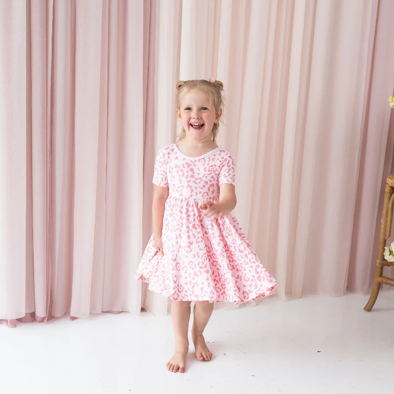 Mini dresses with cut-out details for a daring appearance -Twirl Dress in Sakura Leopard Mini dresses with cut-out details for a daring appearance -Twirl Dress in Sakura Leopard