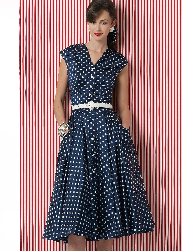 Striped mini dresses for a nautical theme -Vogue Pattern 8577 Misses' Dress | Very Easy Striped mini dresses for a nautical theme -Vogue Pattern 8577 Misses' Dress | Very Easy
