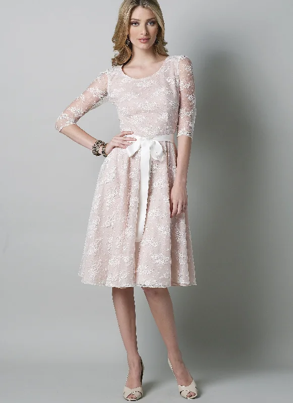 High-waisted mini dresses for a flattering fit -Vogue Pattern 8766 Misses' Petite Dress | Easy