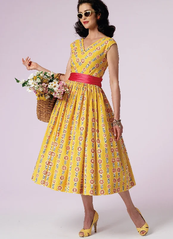 Mini dresses for beach vacations -Vogue Pattern 8789 Vintage 1957 Dress and Cummerbund | Easy Mini dresses for beach vacations -Vogue Pattern 8789 Vintage 1957 Dress and Cummerbund | Easy