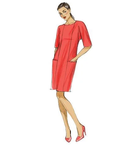 Mini dresses with tiered skirts -Vogue Pattern 9022  Misses' Dress | Very Easy
