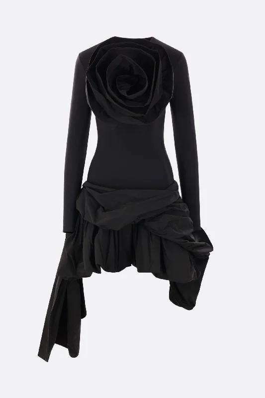 Shop beautiful slip dresses for women -stretch jersey and technical taffetà dress