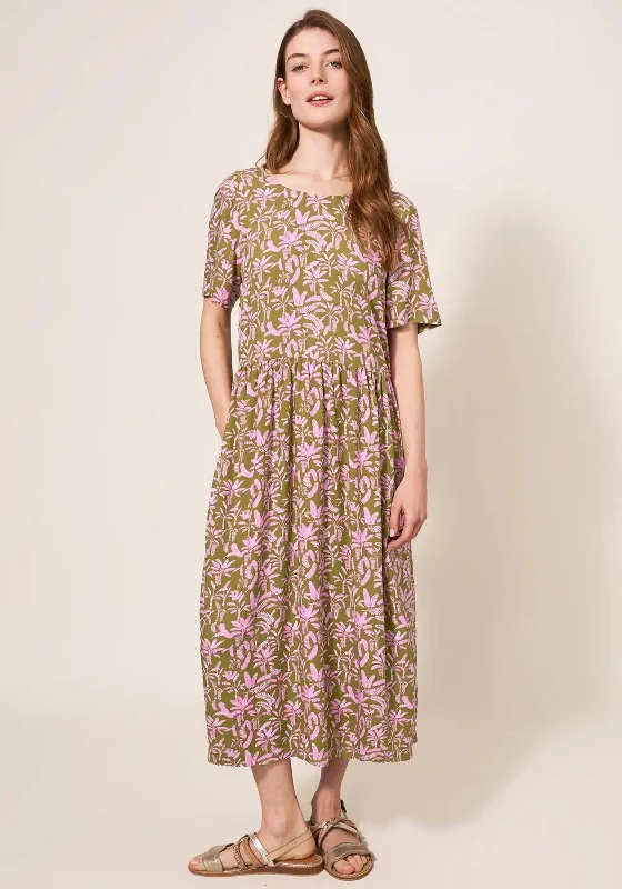 Mini dresses with asymmetrical hemline for a modern twist -White Stuff Elisa Leaf Print Midi Dress, Green & Pink Mini dresses with asymmetrical hemline for a modern twist -White Stuff Elisa Leaf Print Midi Dress, Green & Pink