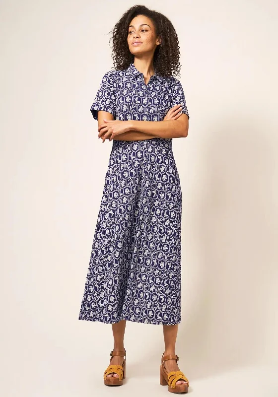 Mini dresses with floral appliqué for a delicate touch -White Stuff Rua Print Jersey Midi Dress, Navy Mini dresses with floral appliqué for a delicate touch -White Stuff Rua Print Jersey Midi Dress, Navy