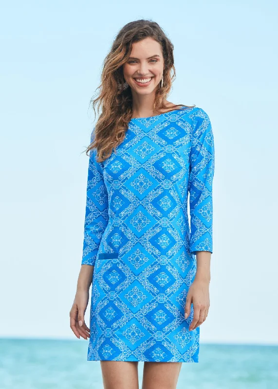 Peplum mini dresses for a stylish flair -Windermere Cabana Shift Dress