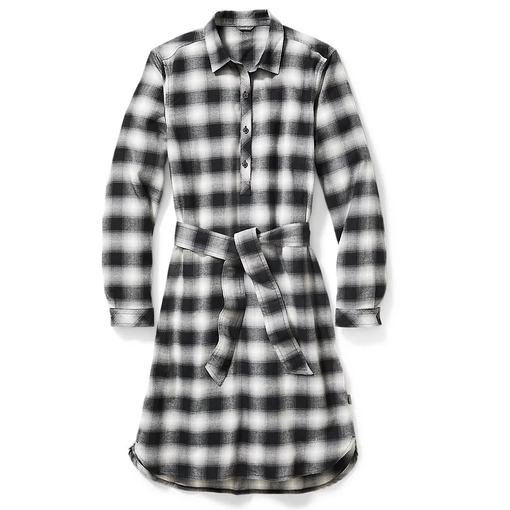 Mini dresses with faux leather accents for an edgy style -Women's Field Flannel Dress Mini dresses with faux leather accents for an edgy style -Women's Field Flannel Dress