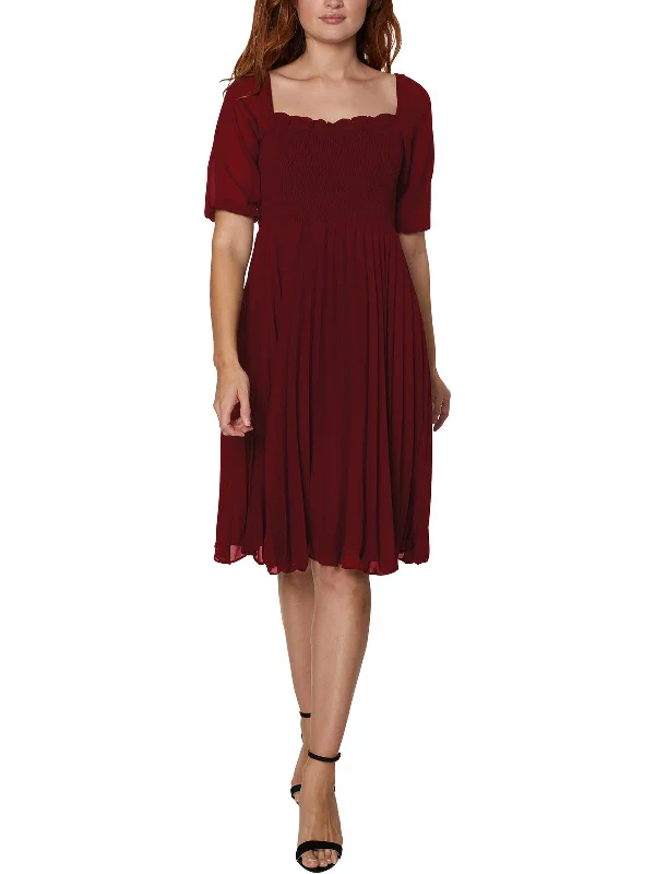 Tulle mini dresses for a whimsical feel -Womens Sheer Mid Calf Shift Dress