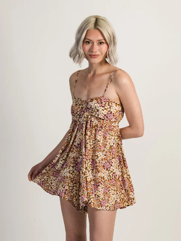 Floral print women's slip dress -BILLABONG DAY GLOW ROMPER