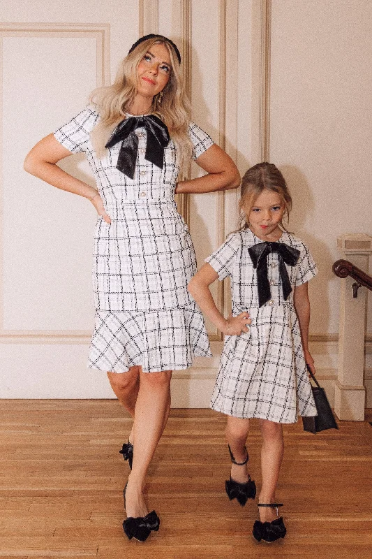 Flare dresses with plaid designs for a cozy feel -Eloise Dress