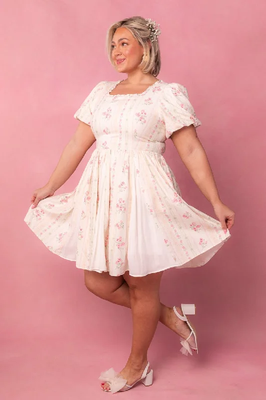 Flare dresses with polka dot patterns for a playful vibe -Flowers For All Dress in Vintage Floral Flare dresses with polka dot patterns for a playful vibe -Flowers For All Dress in Vintage Floral